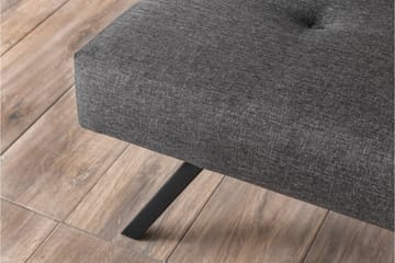 Hetalia 3-seters Langsgående Sovesofa 102x180 cm i Stoff - Mørkegrå - Møbler - Sofaer - Sovesofaer