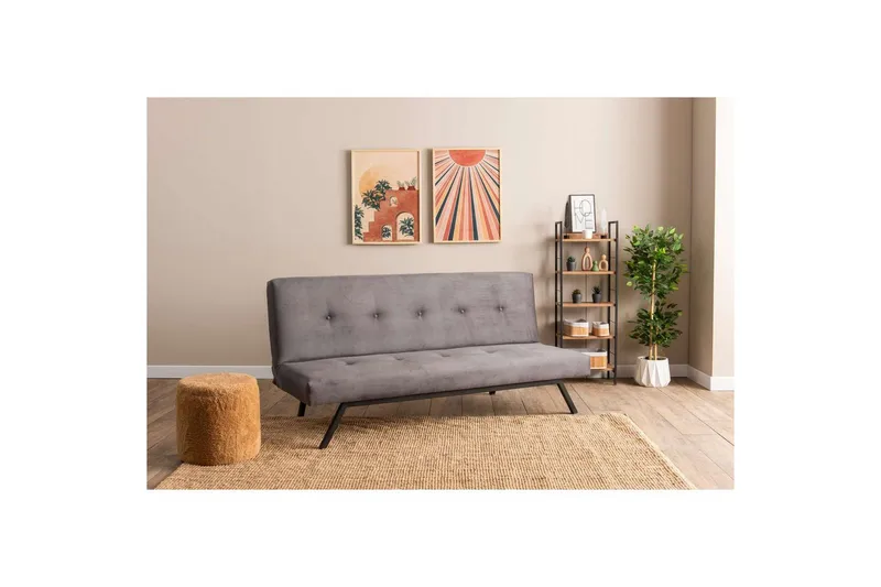 Hetalia Sovesofa 3-sits - Grå - Møbler - Sofaer - Sovesofaer