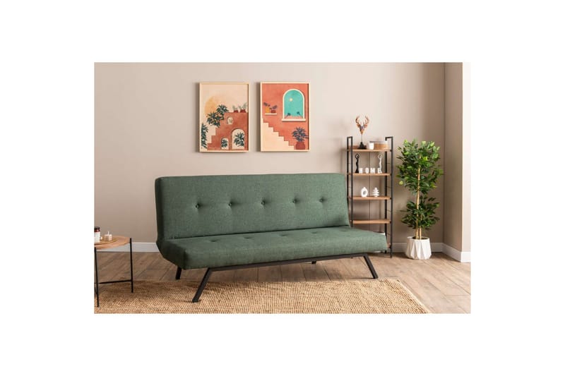 Hetalia Sovesofa 3-sits - Grønn - Møbler - Sofaer - Sovesofaer