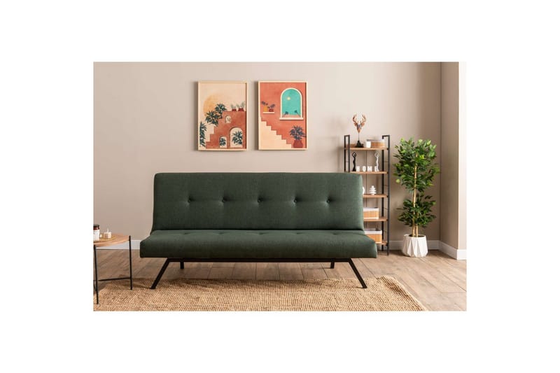 Hetalia Sovesofa 3-sits - Grønn - Møbler - Sofaer - Sovesofaer