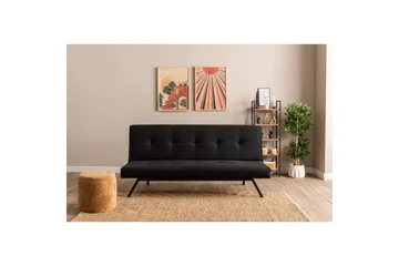 Hetalia Sovesofa 3-sits - Sort - Møbler - Sofaer - Sovesofaer