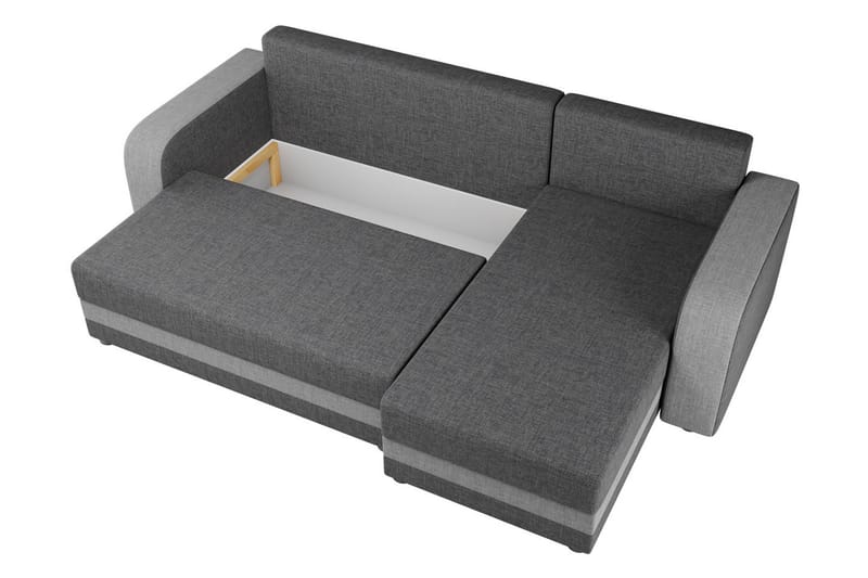 Hewlet 3-seters Divansovesofa Venstre - Grå - Møbler - Sofaer - Sovesofaer