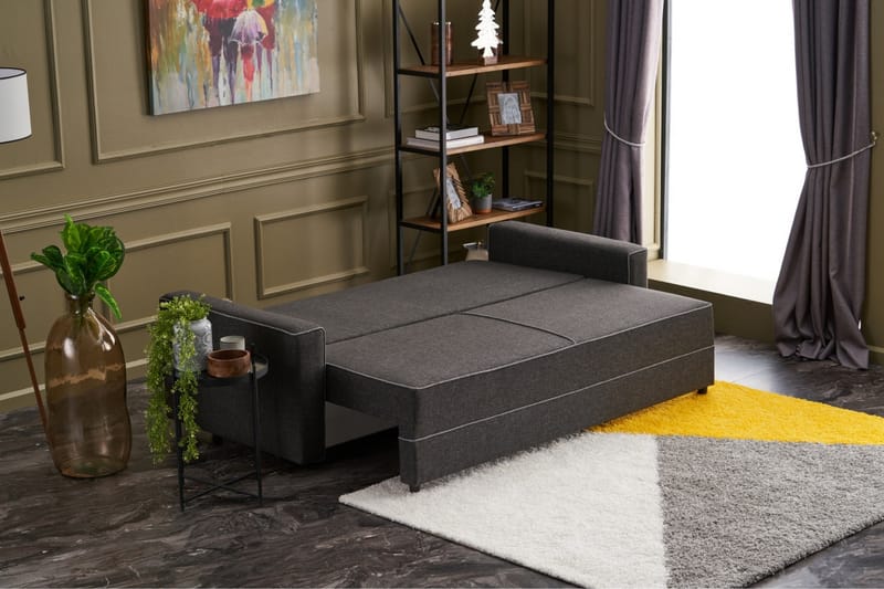 Highbank Sovesofa 3-seters 185x150 - Antrasitt - Sovesofaer - 3 seters sovesofa