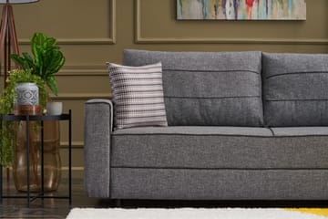 Highbank Sovesofa 3-seters 185x150 - Grå - Møbler - Sofaer - Sovesofaer