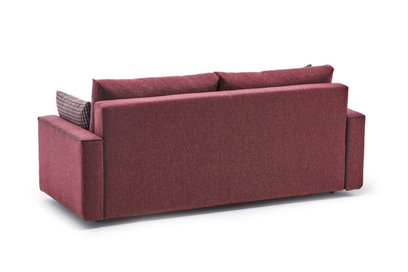 Highbank Sovesofa 3-seters 185x150 - Rød - Sovesofaer - 3 seters sovesofa