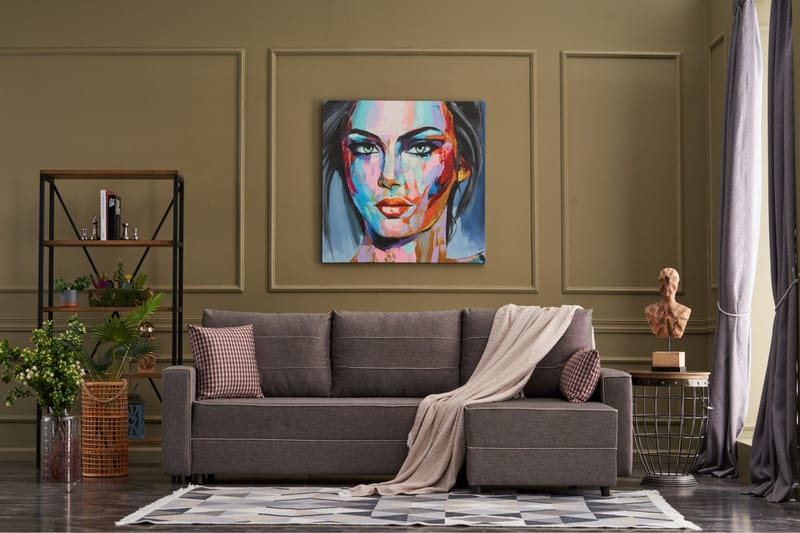 Highbank Sovesofa m. Divan 4-seters 200x150 - Brun - Møbler - Sofaer - Sovesofaer