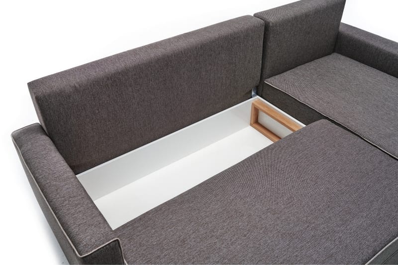 Highbank Sovesofa m. Divan 4-seters 200x150 - Brun - Møbler - Sofaer - Sovesofaer