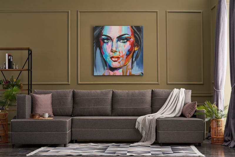 Highbank Sovesofa m. Divan 4-seters 200x150 - Brun - Møbler - Sofaer - Sovesofaer