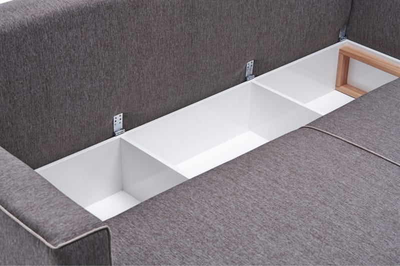 Highbank Sovesofa m. Divan 4-seters 200x150 - Brun - Møbler - Sofaer - Sovesofaer