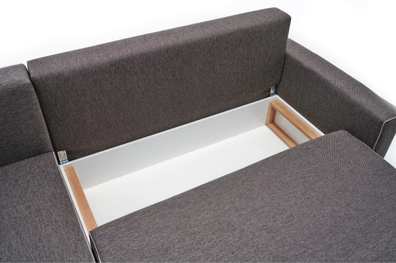 Highbank Sovesofa m. Divan 4-seters 200x150 - Brun - Møbler - Sofaer - Sovesofaer