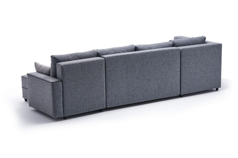 Highbank Sovesofa m. Divan 4-seters 200x150 - Grå - Møbler - Sofaer - Sovesofaer