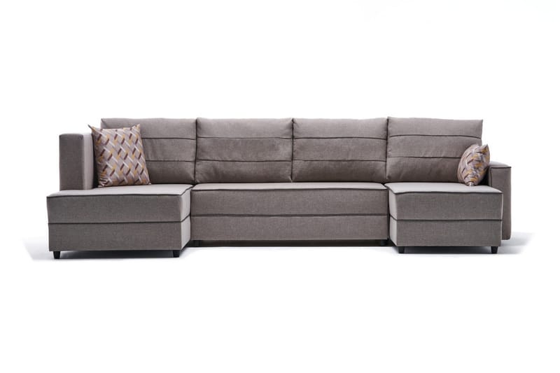 Highbank Sovesofa m. Divan 4-seters 200x150 - Krem - Møbler - Sofaer - Sovesofaer