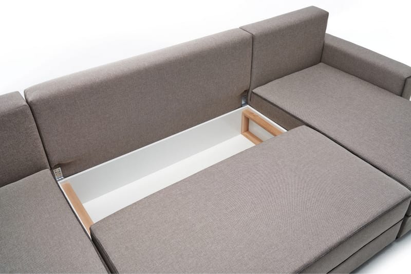 Highbank Sovesofa m. Divan 4-seters 200x150 - Krem - Møbler - Sofaer - Sovesofaer