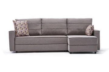 Highbank Sovesofa m. Divan 4-seters 200x150 - Krem - Møbler - Sofaer - Sovesofaer