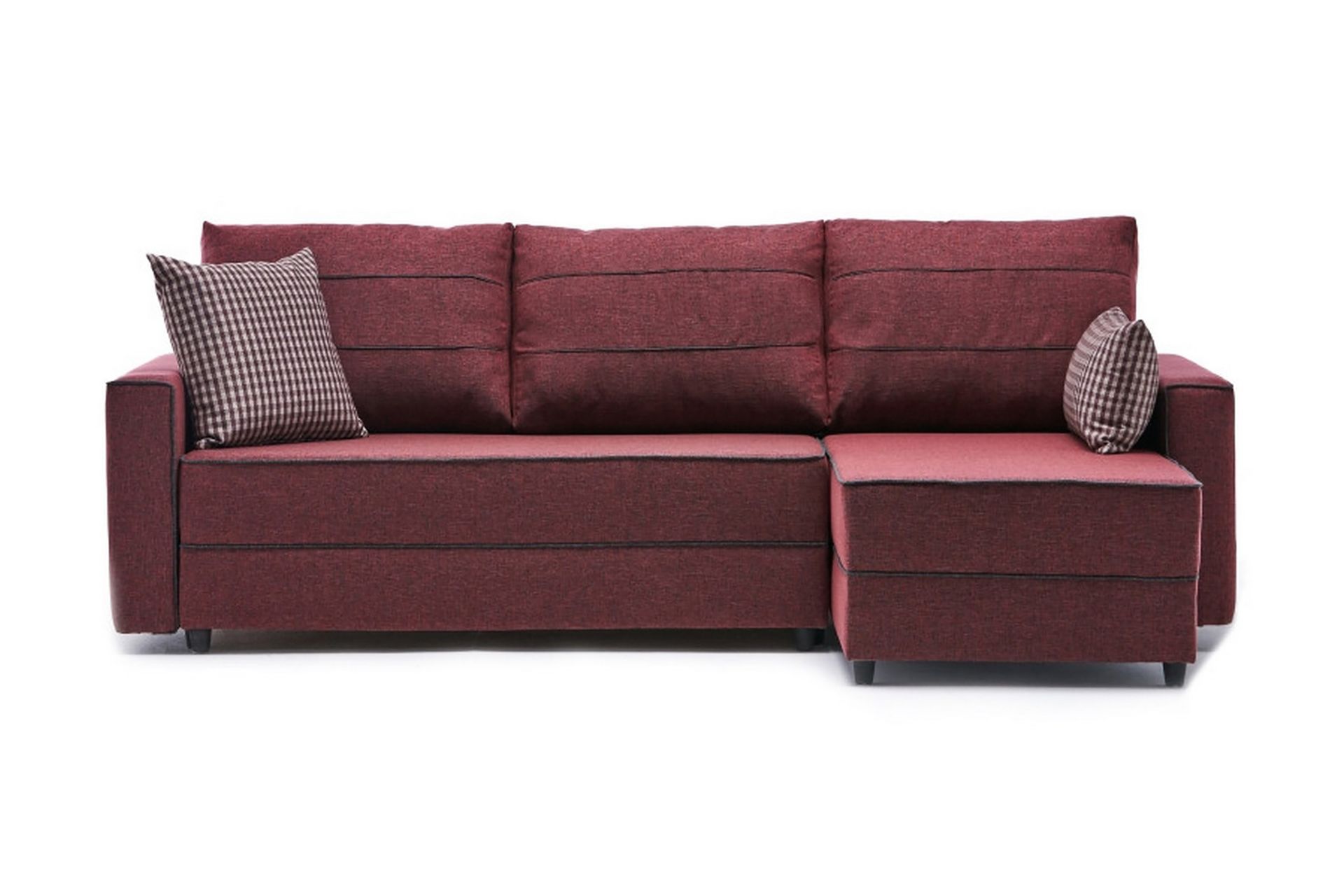Highbank Sovesofa m. Divan 4-seters 200x150 - Rød - Møbler - Sofaer - Sovesofaer