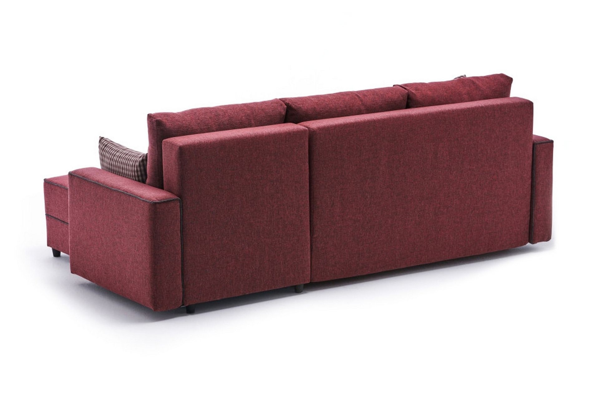 Highbank Sovesofa m. Divan 4-seters 200x150 - Rød - Møbler - Sofaer - Sovesofaer