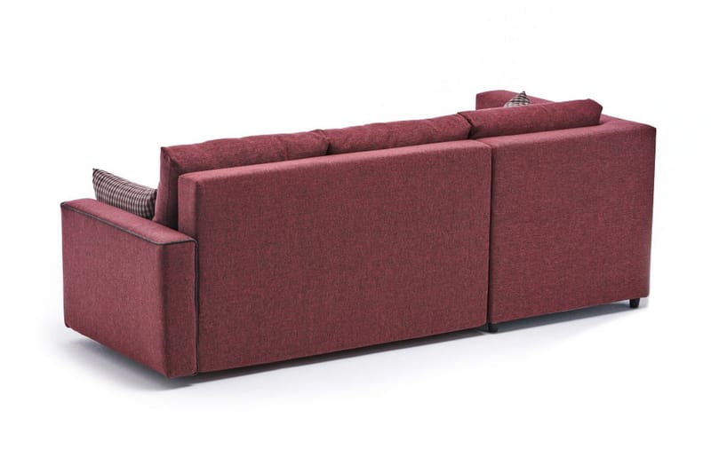 Highbank Sovesofa m. Divan 4-seters 200x150 - Rød - Sovesofaer - Sovesofa divan