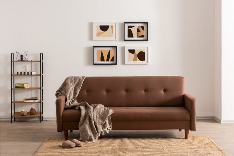 Hiko Sovesofa - Brun - Sovesofaer - 3 seters sovesofa