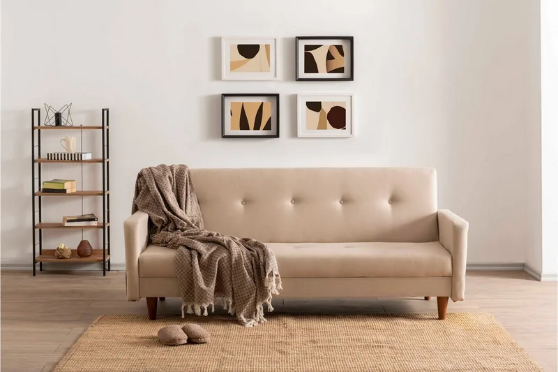 Hiko Sovesofa - Cream - Møbler - Sofaer - Sovesofaer