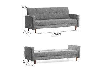 Hiko Sovesofa - Lysegrå - Møbler - Sofaer - Sovesofaer