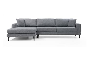Hilari Sovesofa med Divan Venstre - Grå - Møbler - Sofaer - Sovesofaer