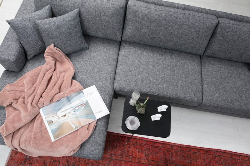 Hilari Sovesofa med Divan Venstre - Grå - Møbler - Sofaer - Sovesofaer
