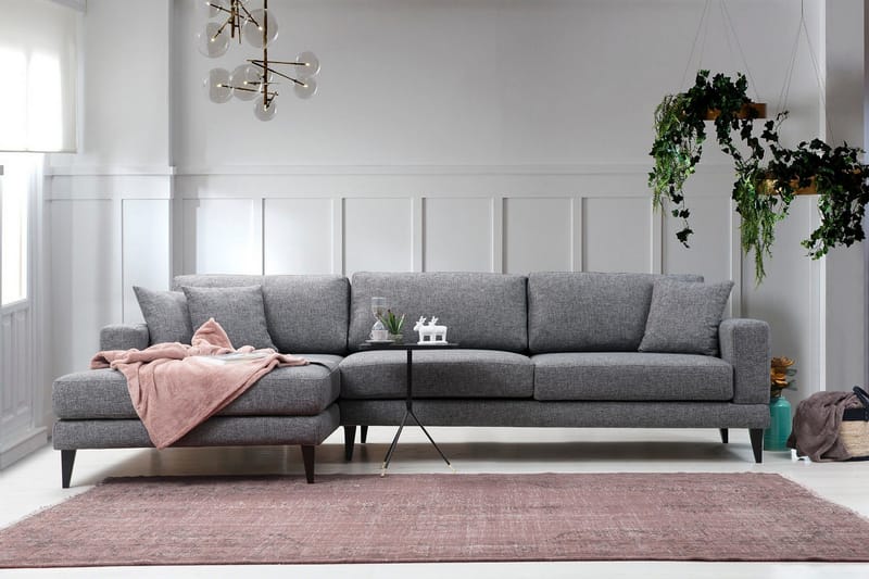 Hilari Sovesofa med Divan Venstre - Grå - Møbler - Sofaer - Sovesofaer