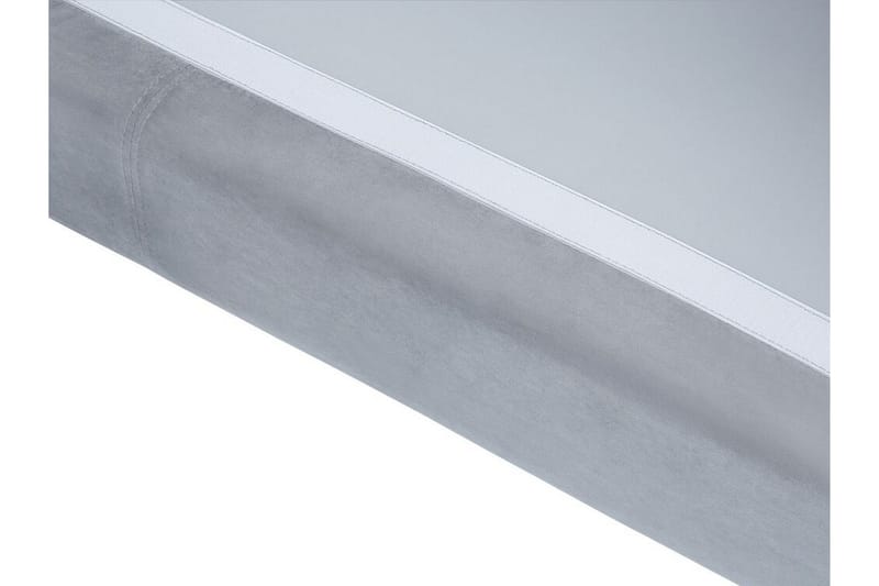 Hjørnesofa 4-seters H med sovefunksjon fløyelsgrå OSLO - Grå - Møbler - Sofaer - Sovesofaer