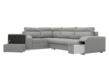 hjørnesofa Alvares Nazar 225.03 Venstrevendt - Grå - Møbler - Sofaer - Sovesofaer