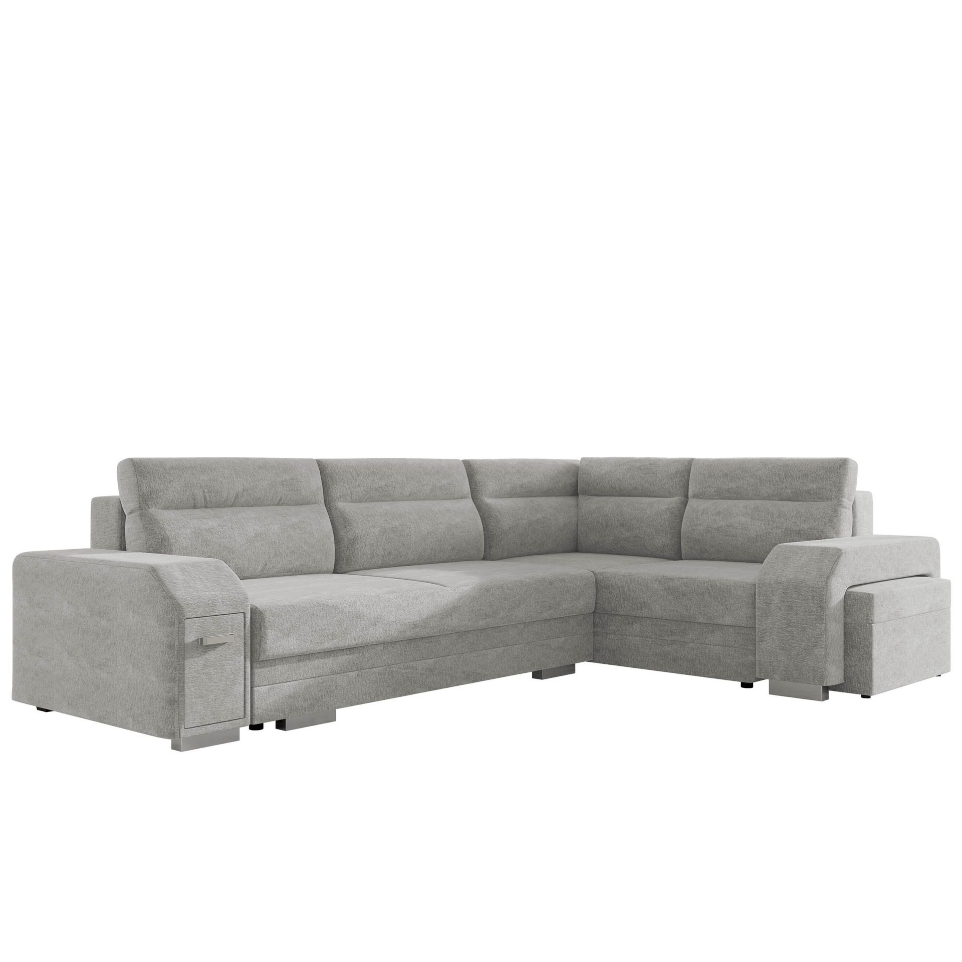 hjørnesofa Alvares Nazar 225.05 Høyrevendt - Grå