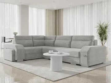hjørnesofa Alvares Nazar 225.05 Venstrevendt - Grå - Møbler - Sofaer - Sovesofaer