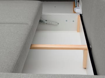 hjørnesofa Alvares Nazar 225.05 Venstrevendt - Grå - Møbler - Sofaer - Sovesofaer
