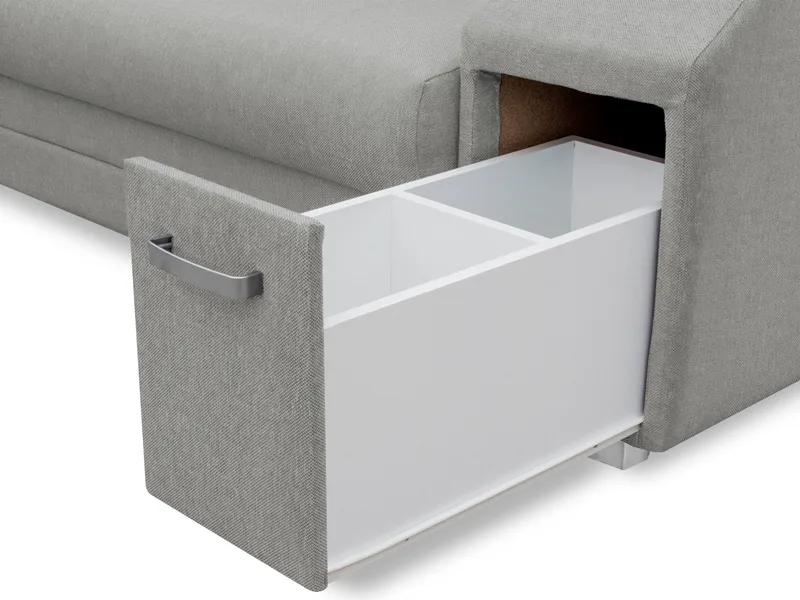 hjørnesofa Alvares Nazar 225.06 Høyrevendt - Grå - Møbler - Sofaer - Sovesofaer