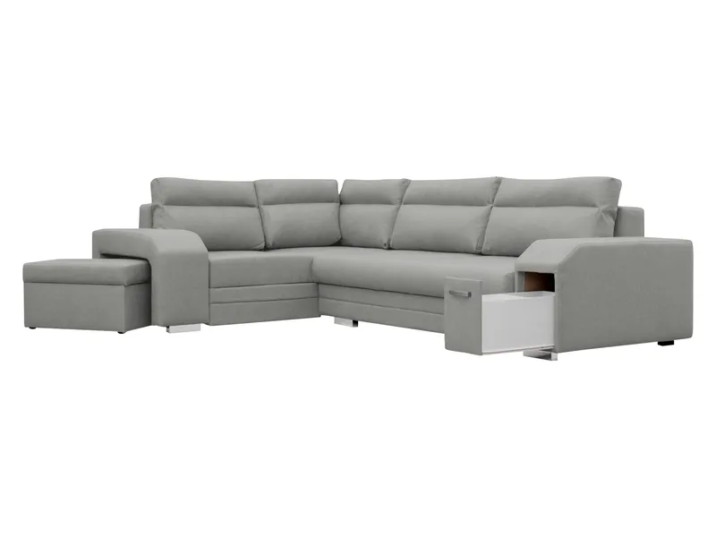 hjørnesofa Alvares Nazar 225.06 Høyrevendt - Grå - Møbler - Sofaer - Sovesofaer