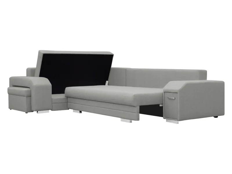 hjørnesofa Alvares Nazar 225.06 Høyrevendt - Grå - Møbler - Sofaer - Sovesofaer