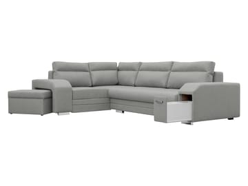 hjørnesofa Alvares Nazar 225.06 Venstrevendt - Grå - Møbler - Sofaer - Sovesofaer