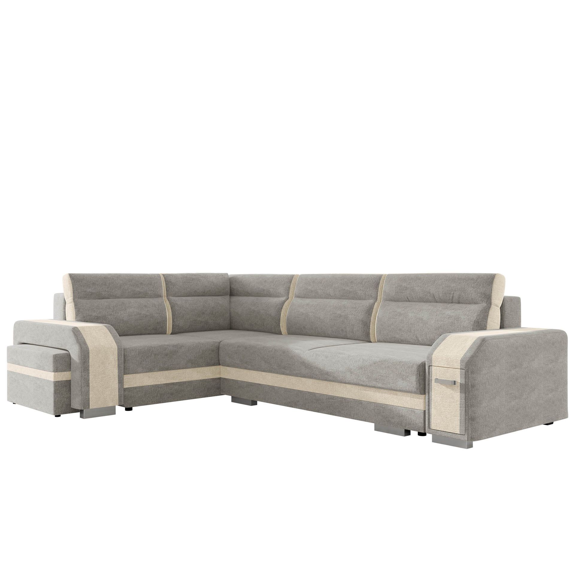 hjørnesofa Assan Nazar 225.03 + Nazar 225.01 Venstrevendt - grå, beige