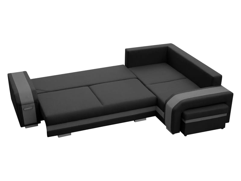 hjørnesofa Assan Nazar 225.03 + Nazar 225.01 Venstrevendt - grå, beige - Møbler - Sofaer - Sovesofaer