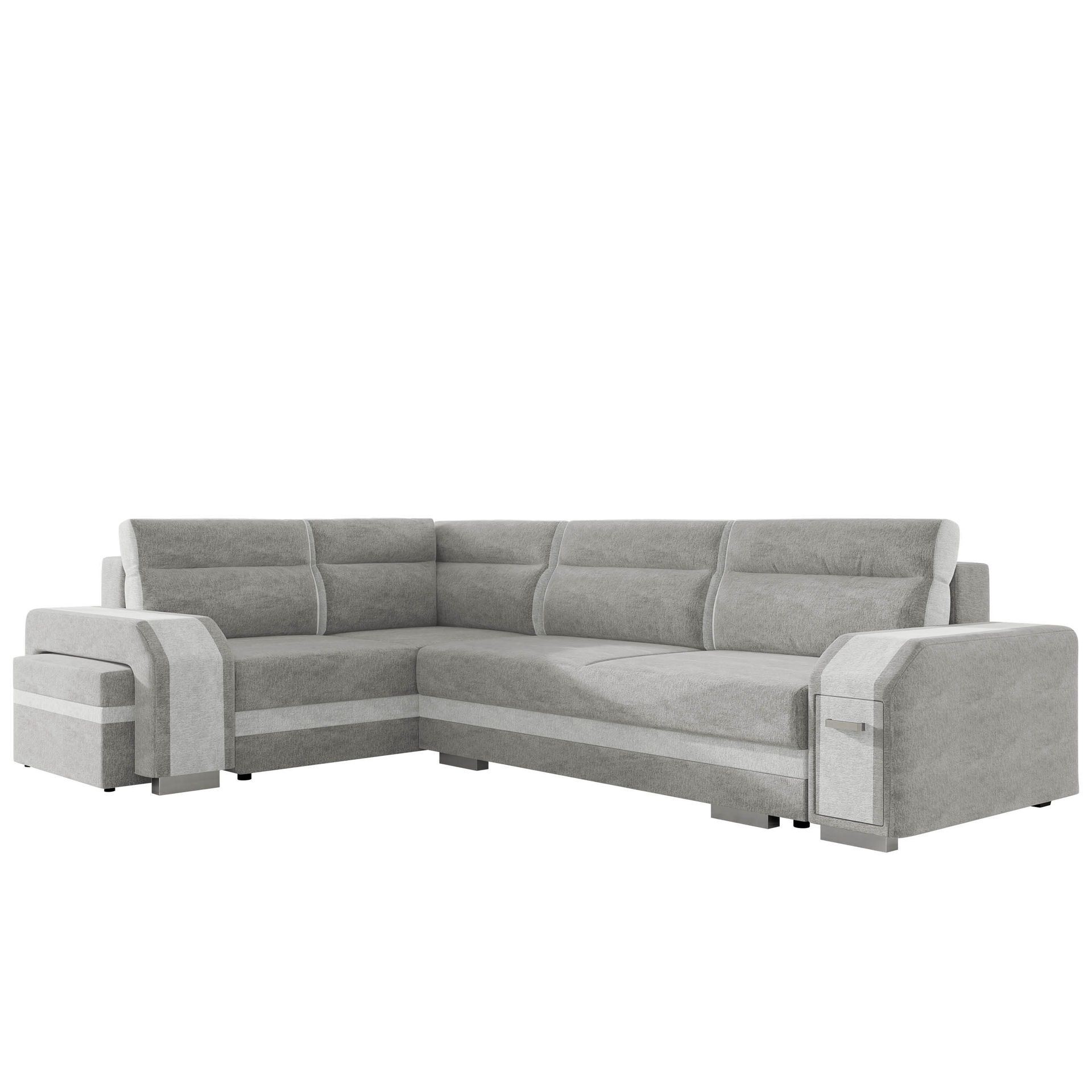 hjørnesofa Assan Nazar 225.05 + Nazar 225.04 Venstrevendt - grå