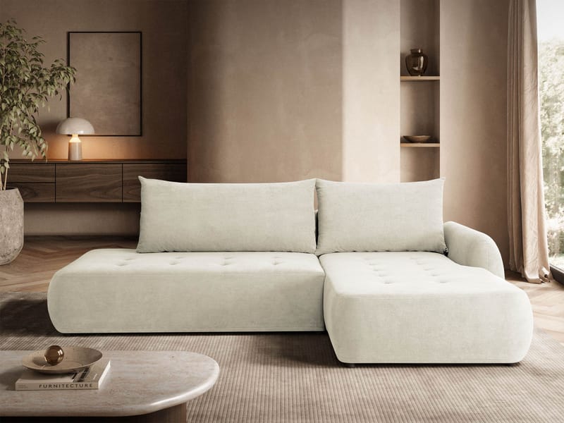 hjørnesofa Bueno Cruz 09 Høyrevendt - Beige - Møbler - Sofaer - Sovesofaer
