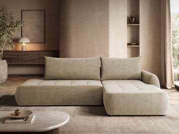 hjørnesofa Bueno Cruz 15 Høyrevendt - Beige - Møbler - Sofaer - Sovesofaer