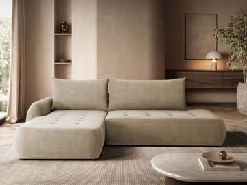 hjørnesofa Bueno Cruz 15 Venstrevendt - Beige - Møbler - Sofaer - Sovesofaer