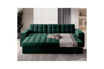 Hjørnesofa Eltap Blenvi 260x150x82 cm - Lukso 35, Grønn - Møbler - Sofaer - Sovesofaer