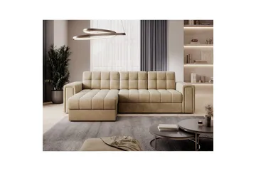 Hjørnesofa Eltap Blenvi 260x150x82 cm - Monolith 09, Beige - Møbler - Sofaer - Sovesofaer