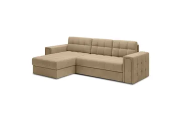 Hjørnesofa Eltap Blenvi 260x150x82 cm - Monolith 09, Beige - Møbler - Sofaer - Sovesofaer