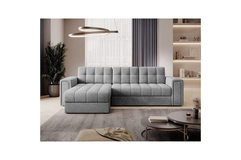Hjørnesofa Eltap Blenvi 260x150x82 cm - Monolith 84, Grå - Møbler - Sofaer - Sovesofaer