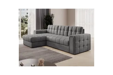 Hjørnesofa Eltap Blenvi 260x150x82 cm - Monolith 85, Grå - Møbler - Sofaer - Sovesofaer