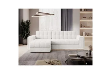 Hjørnesofa Eltap Blenvi 260x150x82 cm - Royal 01, Hvit - Møbler - Sofaer - Sovesofaer