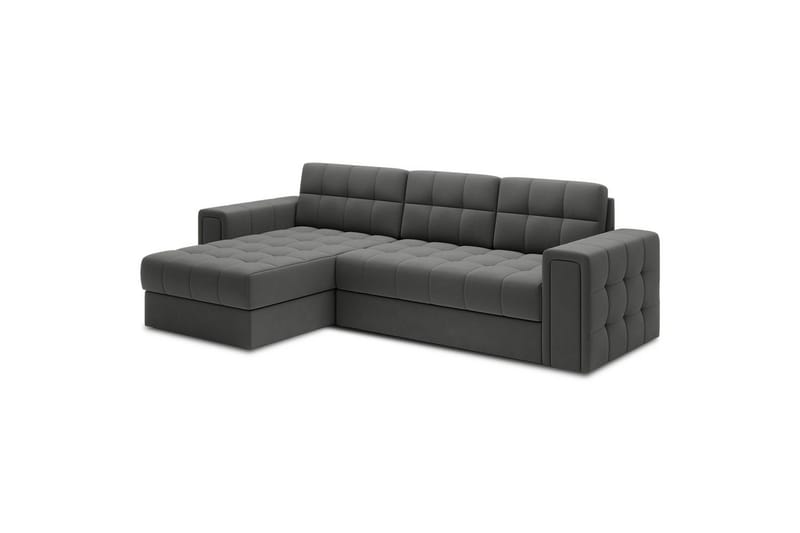 Hjørnesofa Eltap Blenvi 260x150x82 cm - Sola 06, Mørk Grå - Møbler - Sofaer - Sovesofaer