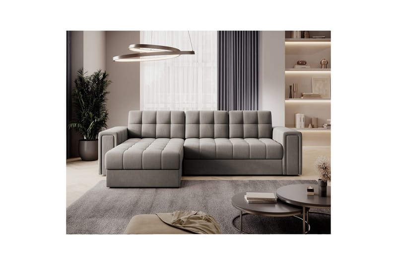 Hjørnesofa Eltap Blenvi 260x150x82 cm - Sola 18, Beige - Møbler - Sofaer - Sovesofaer